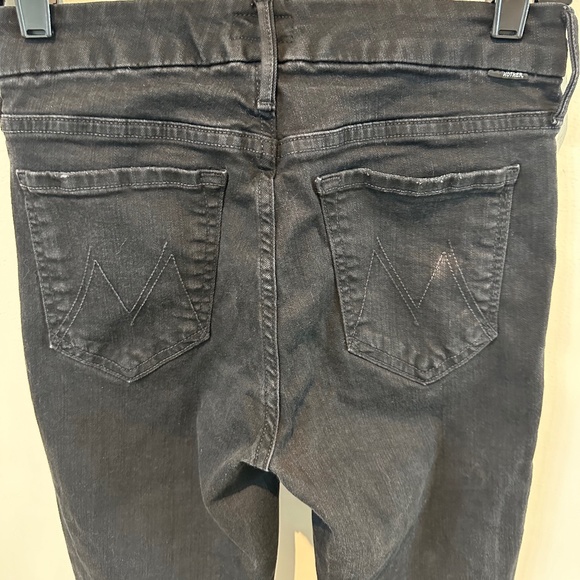 Mother Distressed Jeans - Black SZ 26 - Picture 3 of 6
